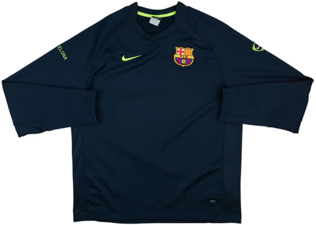 2005-06 Barcelona Nike Sweat Top - 8/10 - (L)