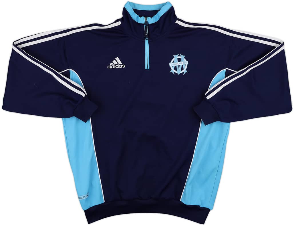 1999-00 Olympique Marseille 1/4 Zip Drill Top - 8/10 - (M)