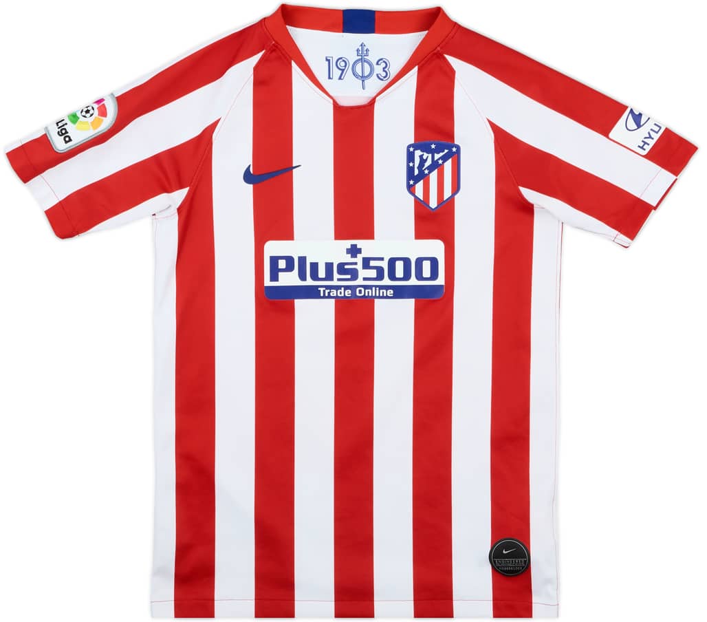2019-20 Atletico Madrid Home Shirt - 8/10 - (M.Boys)