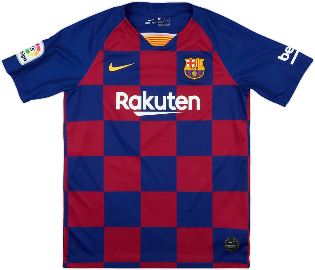 2019-20 Barcelona Home Shirt - 7/10 - (XL.Boys)
