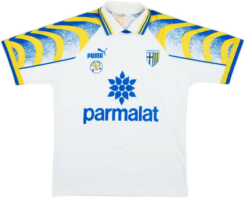 1995-97 Parma 'Scuola Calcio' Home Shirt - 7/10 - (XS)
