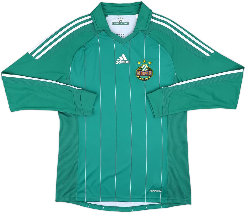 2011-12 Rapid Vienna Player Issue Home L/S Shirt - 10/10 - (L)