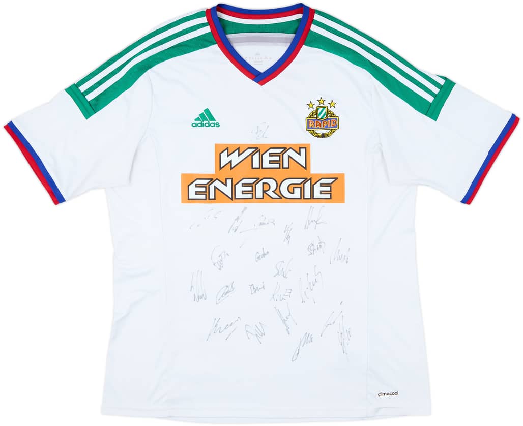 2014-16 Rapid Vienna Squad Signed Away Shirt - 7/10 - (XL)