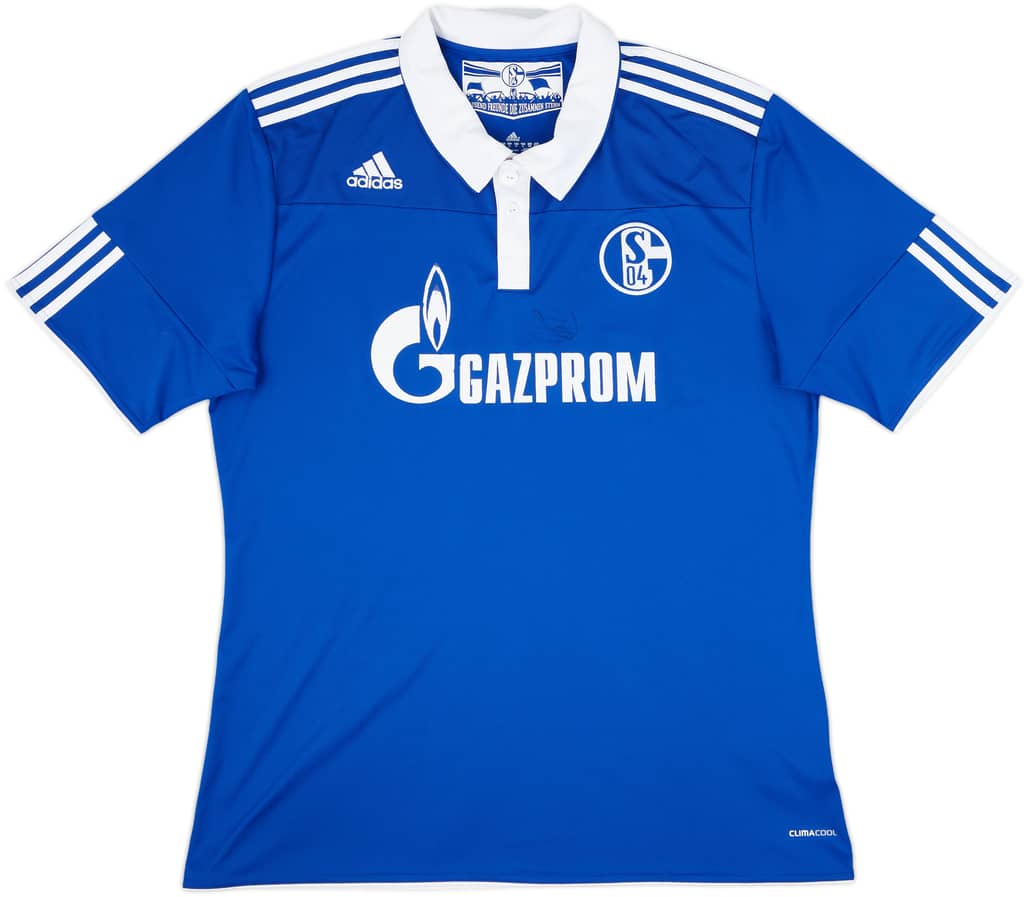 2010-12 Schalke Signed Home Shirt - 6/10 - (XL)