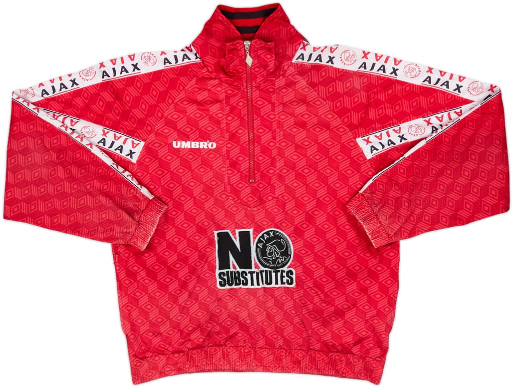 1996-97 Ajax Umbro 1/4 Zip Training Top - 7/10 - (M)