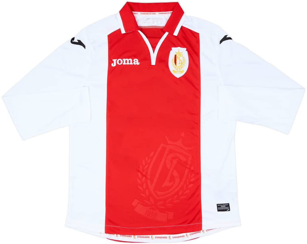 2014-15 Standard Liege Home L/S Shirt - 8/10 - (M)