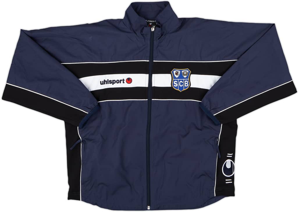 2001-02 SC Bastia Uhlsport Track Jacket - 8/10 - (M.Boys)