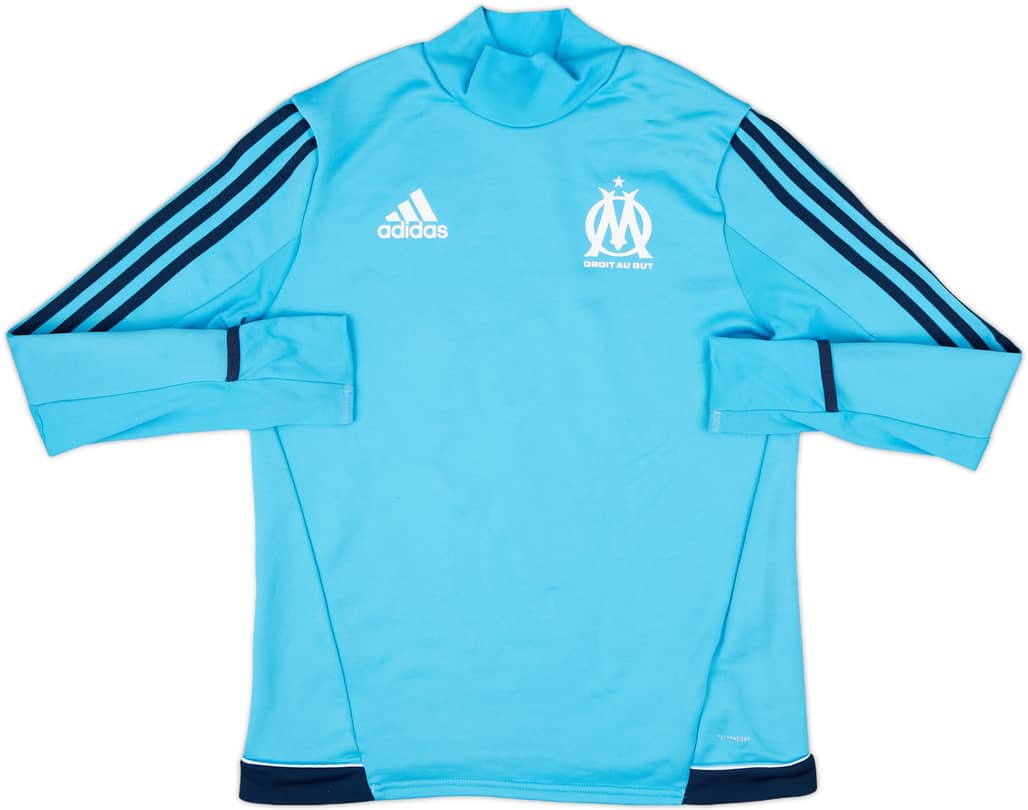 2017-18 Olympique Marseille adidas Drill Top - 8/10 - (L.Boys)