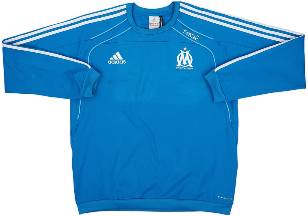 2010-11 Olympique Marseille adidas Sweat Top - 5/10 - (L)