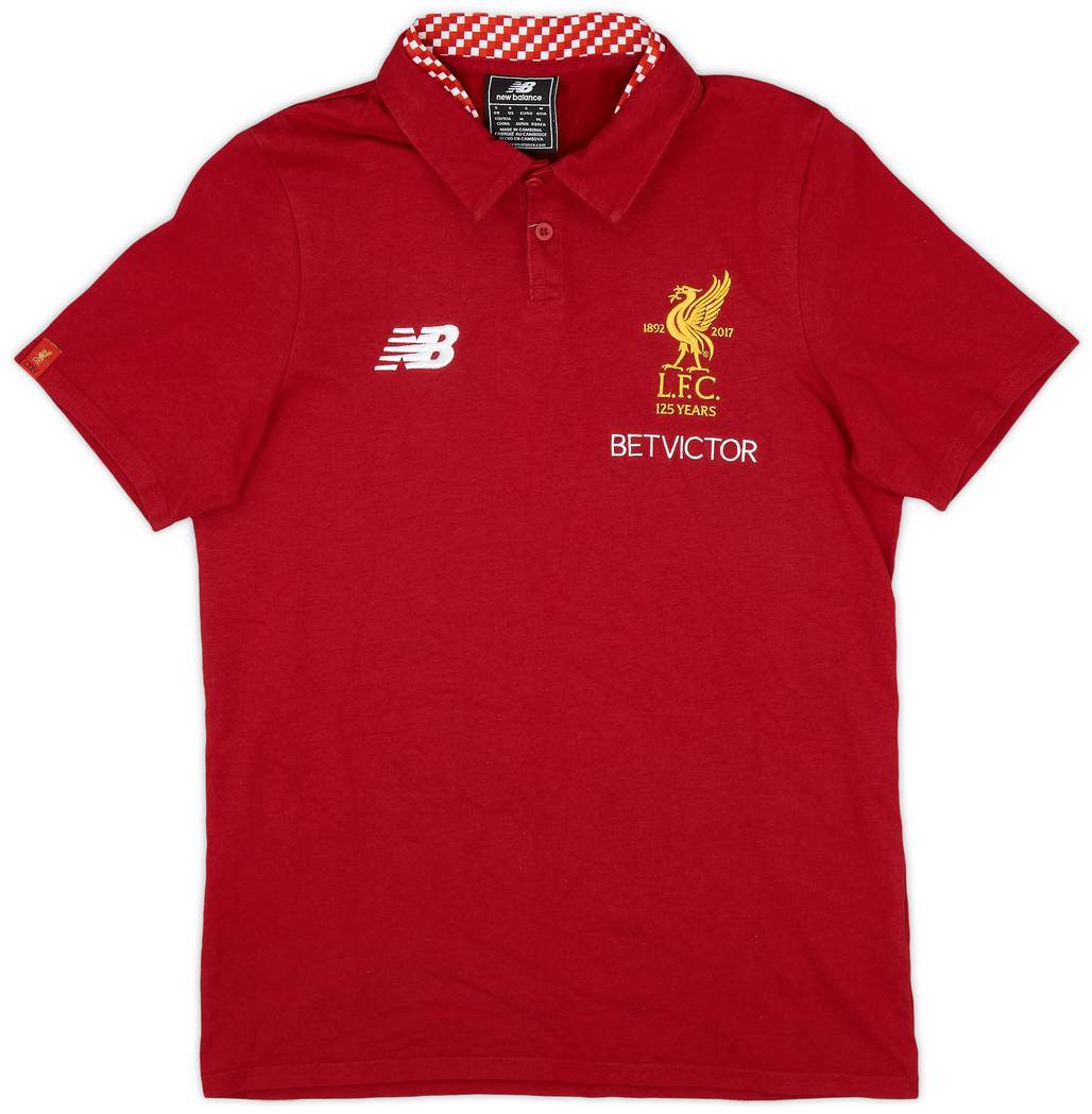 2017-18 Liverpool New Balance Polo Shirt - 8/10 - (S)