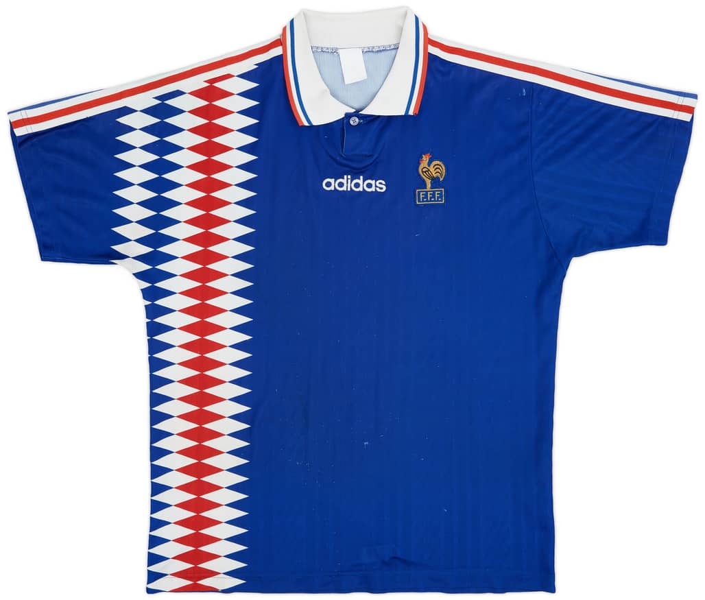 1994-96 France Home Shirt - 5/10 - (L)