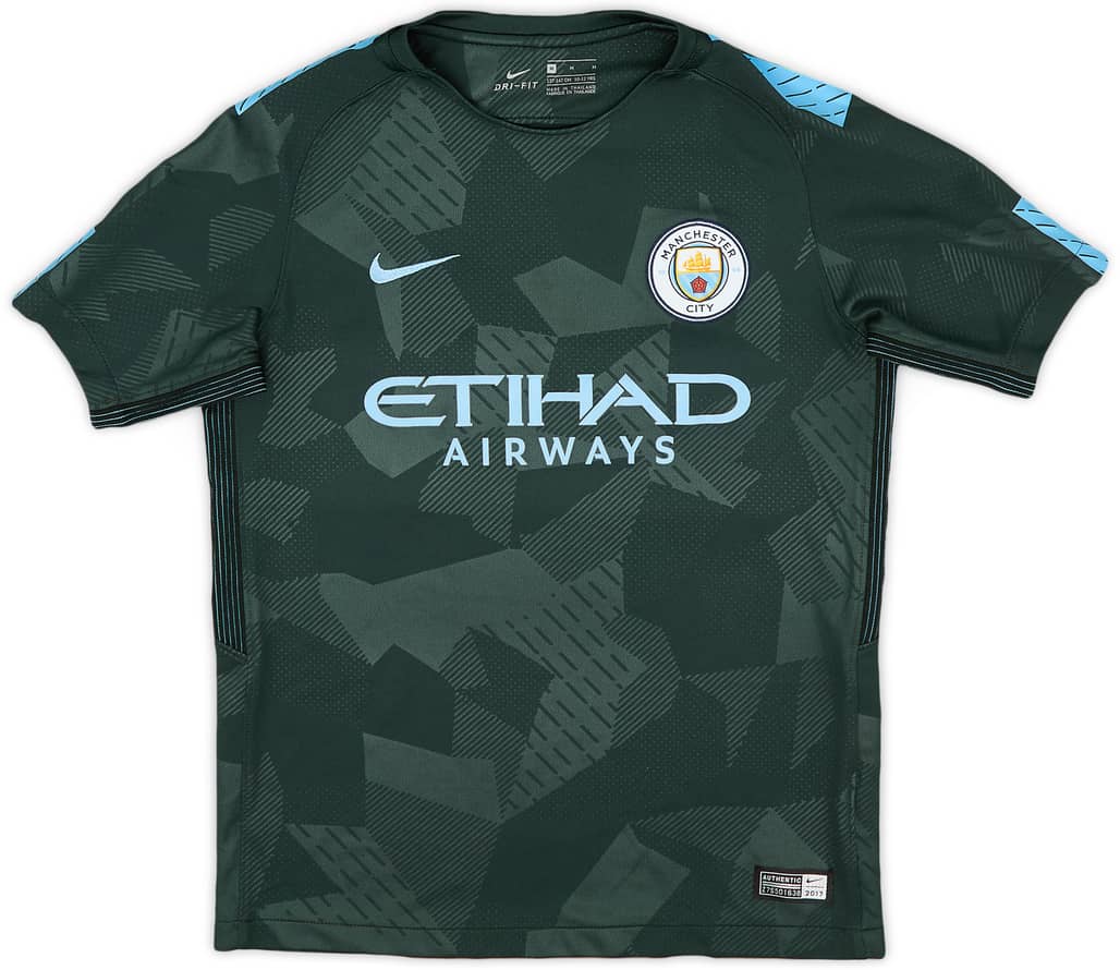 2017-18 Manchester City Third Shirt - 8/10 - (M.Boys)