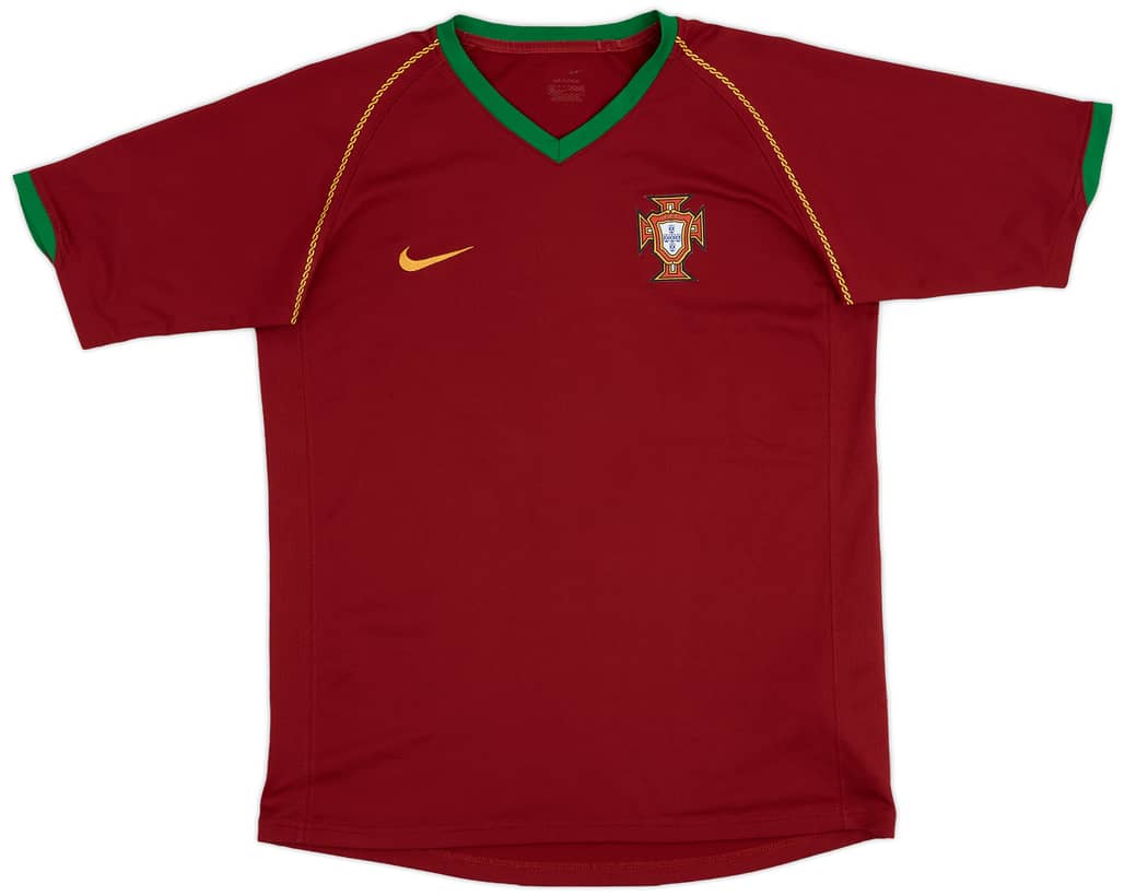 2006-08 Portugal Home Shirt - 8/10 - (XL.Boys)