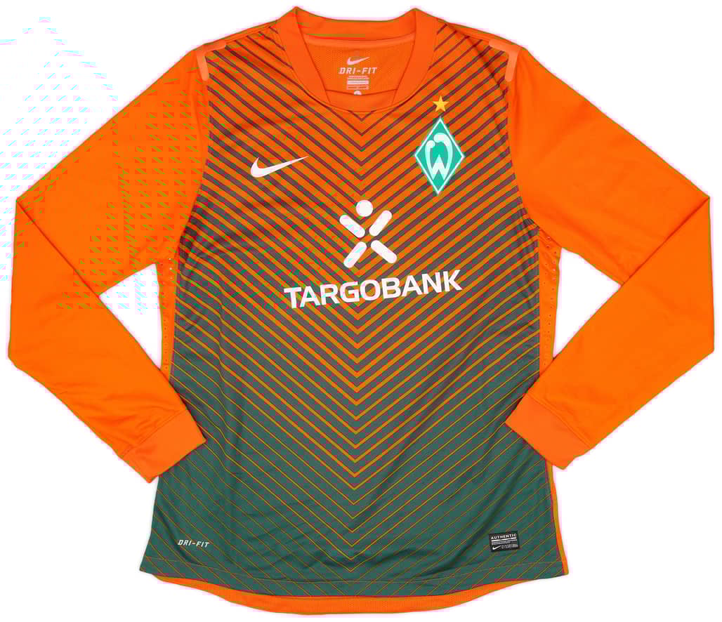 2011-12 Werder Bremen Player Issue Away L/S Shirt - 5/10 - (L)