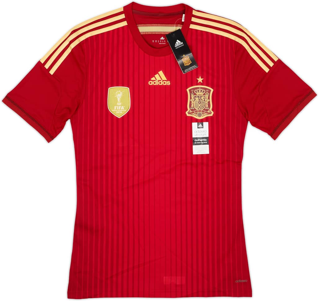 2013-15 Spain Authentic Home Shirt (M)