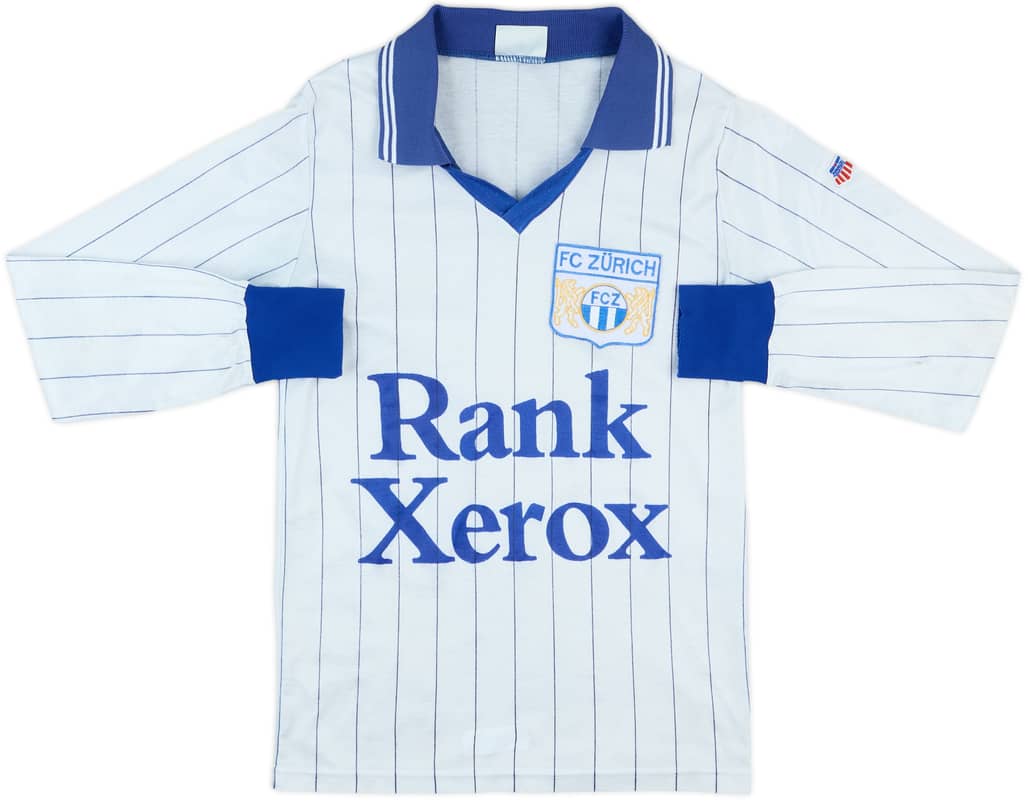 1982-83 FC Zurich Retro Home L/S Shirt - 6/10 - (S)
