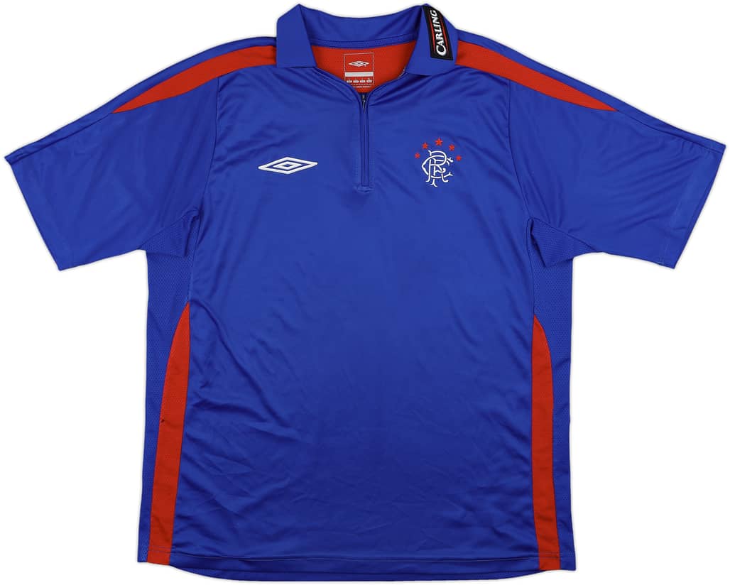 2009-10 Rangers Umbro 1/4 Zip Polo Shirt - 8/10 - (L)