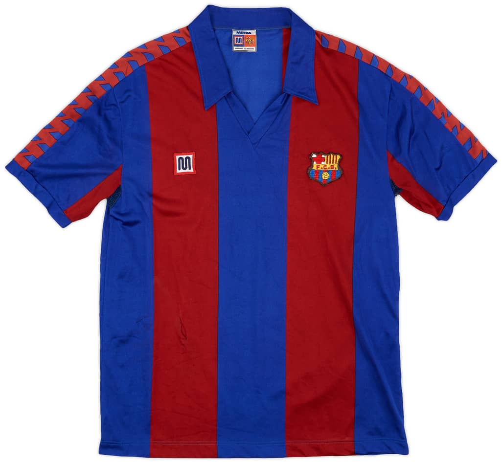 1984-89 Barcelona Home Shirt - 5/10 - (XL)