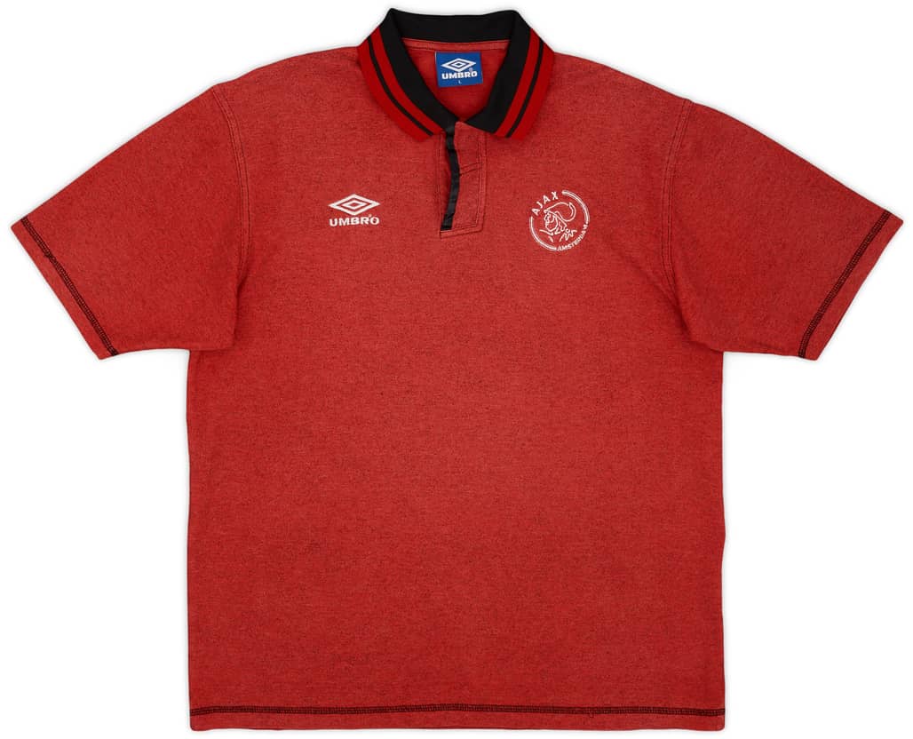 1995-96 Ajax Umbro Polo Shirt - 8/10 - (L)