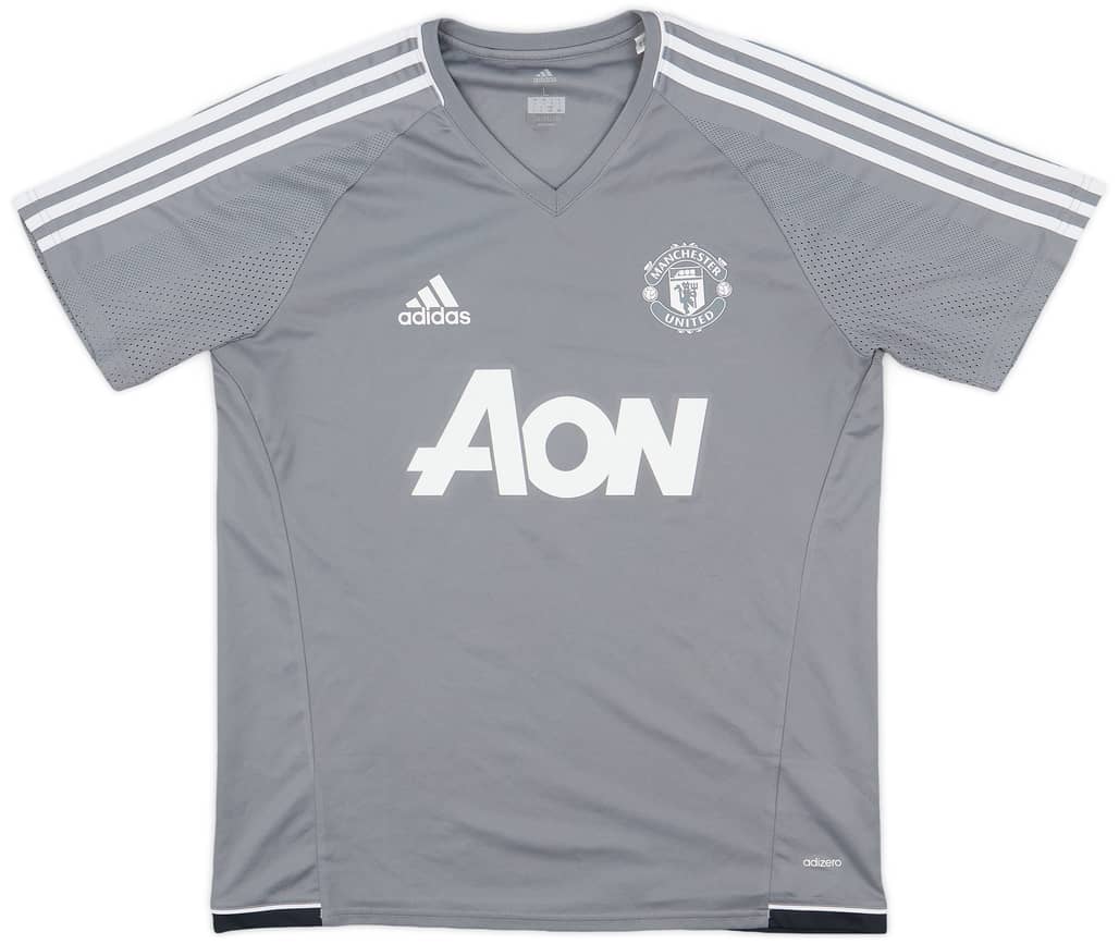 2017-18 Manchester United adizero Training Shirt - 9/10 - (L)