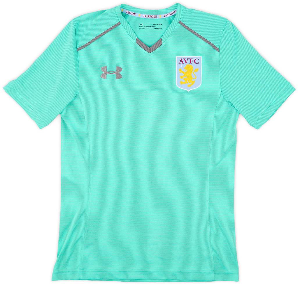 2017-18 Aston Villa Under Armour Training Shirt - 9/10 - (S)