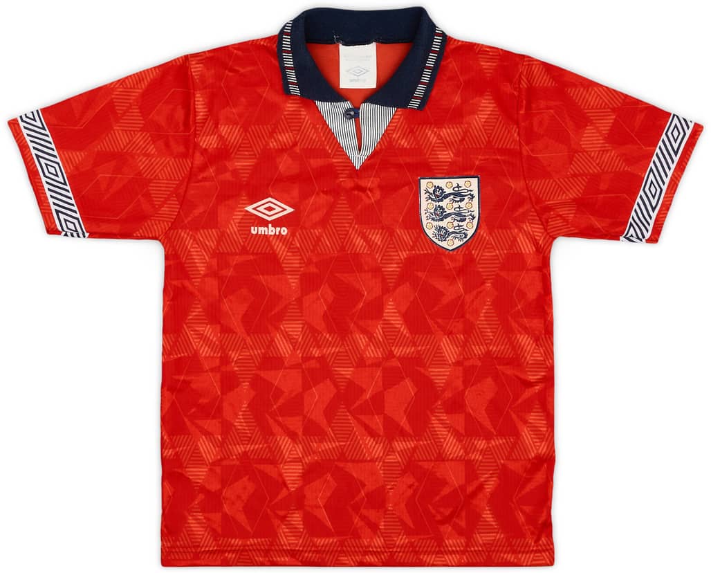 1990-93 England Away Shirt - 8/10 - (L.Boys)