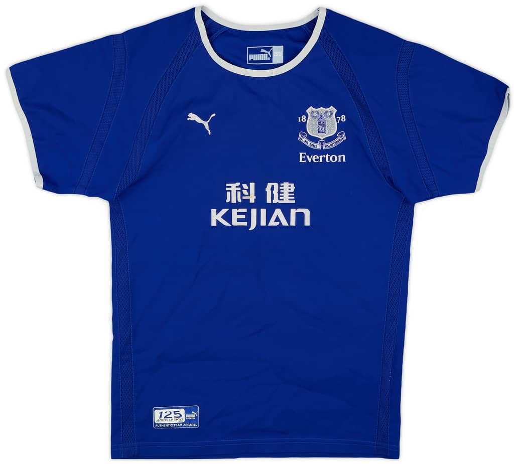 2003-04 Everton Home Shirt - 7/10 - (S.Boys)