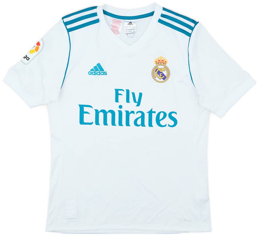 2017-18 Real Madrid Home Shirt - 6/10 - (L.Boys)