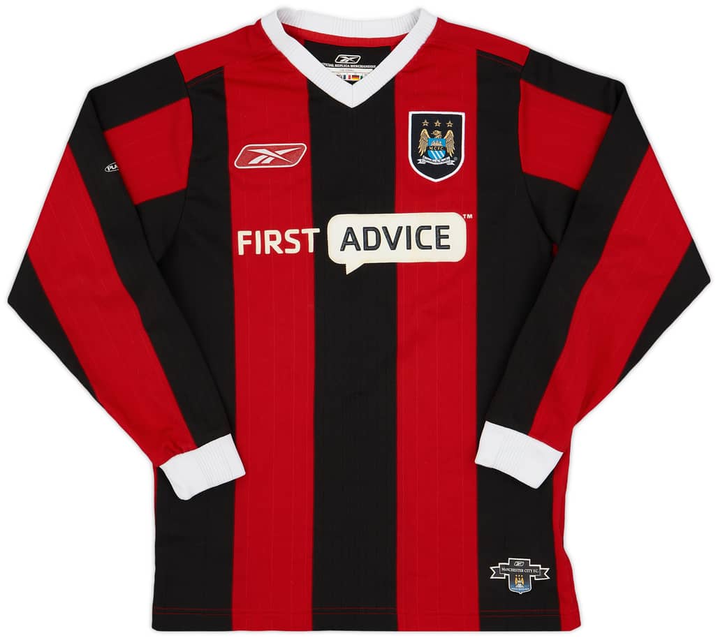2003-04 Manchester City Away L/S Shirt - 8/10 - (XS)