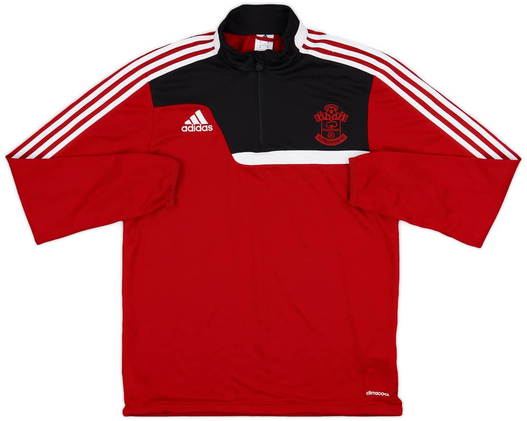 2013-14 Southampton adidas 1/4 Zip Drill Top - 9/10 - (M)