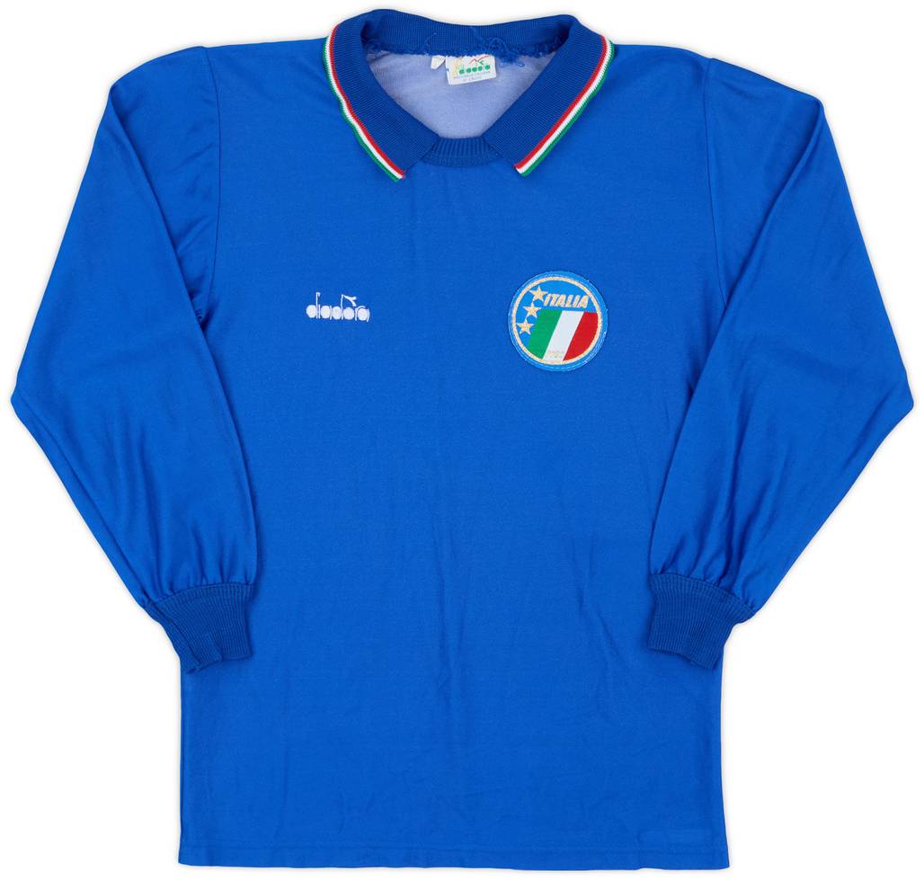 1986-90 Italy Home L/S Shirt - 7/10 - (Women's L)