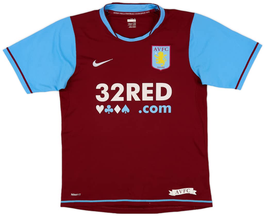 2007-08 Aston Villa Home Shirt - 4/10 - (S)