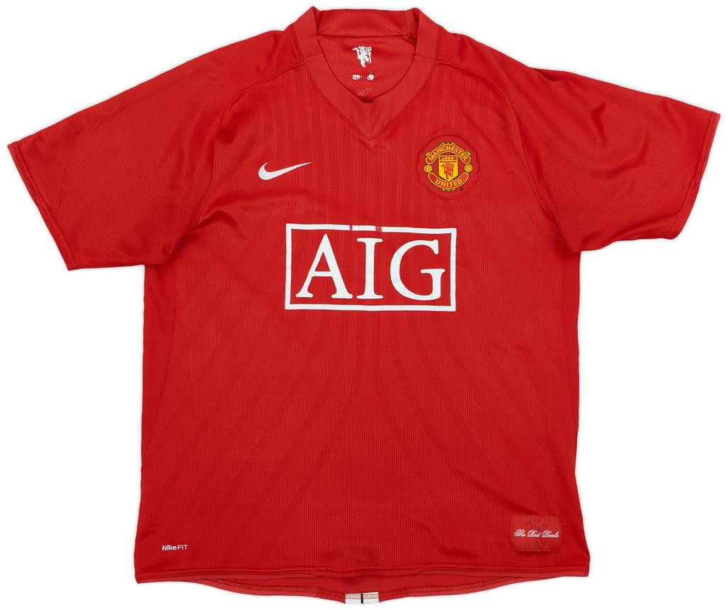 2007-09 Manchester United Home Shirt - 5/10 - (L)