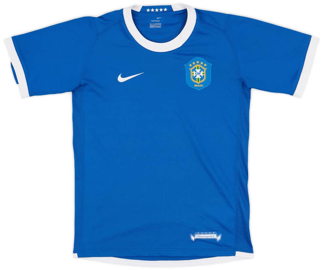 2006-07 Brazil Away Shirt - 8/10 - (L.Boys)
