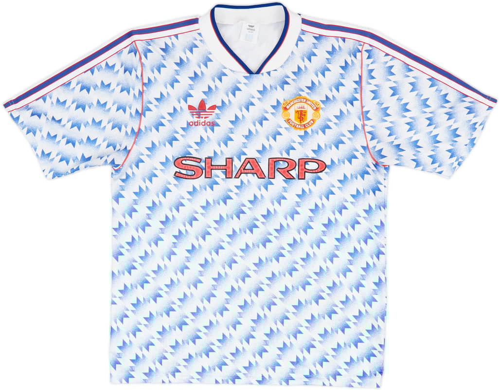 1990-92 Manchester United Away Shirt - 8/10 - (M)