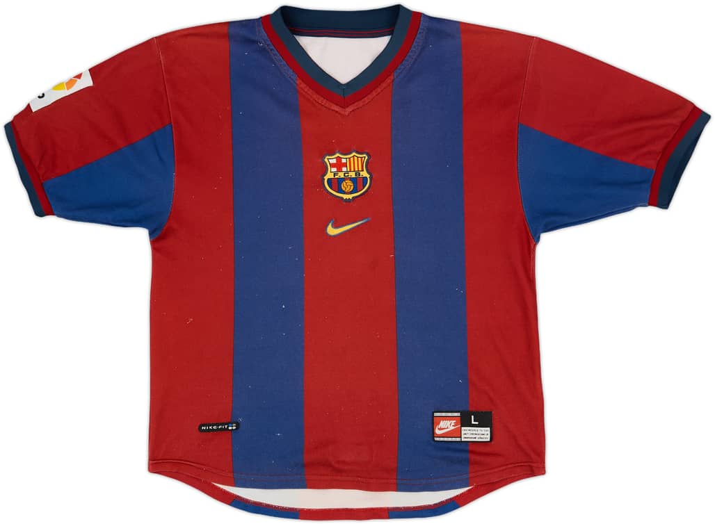 1998-00 Barcelona Home Shirt - 5/10 - (L.Boys)