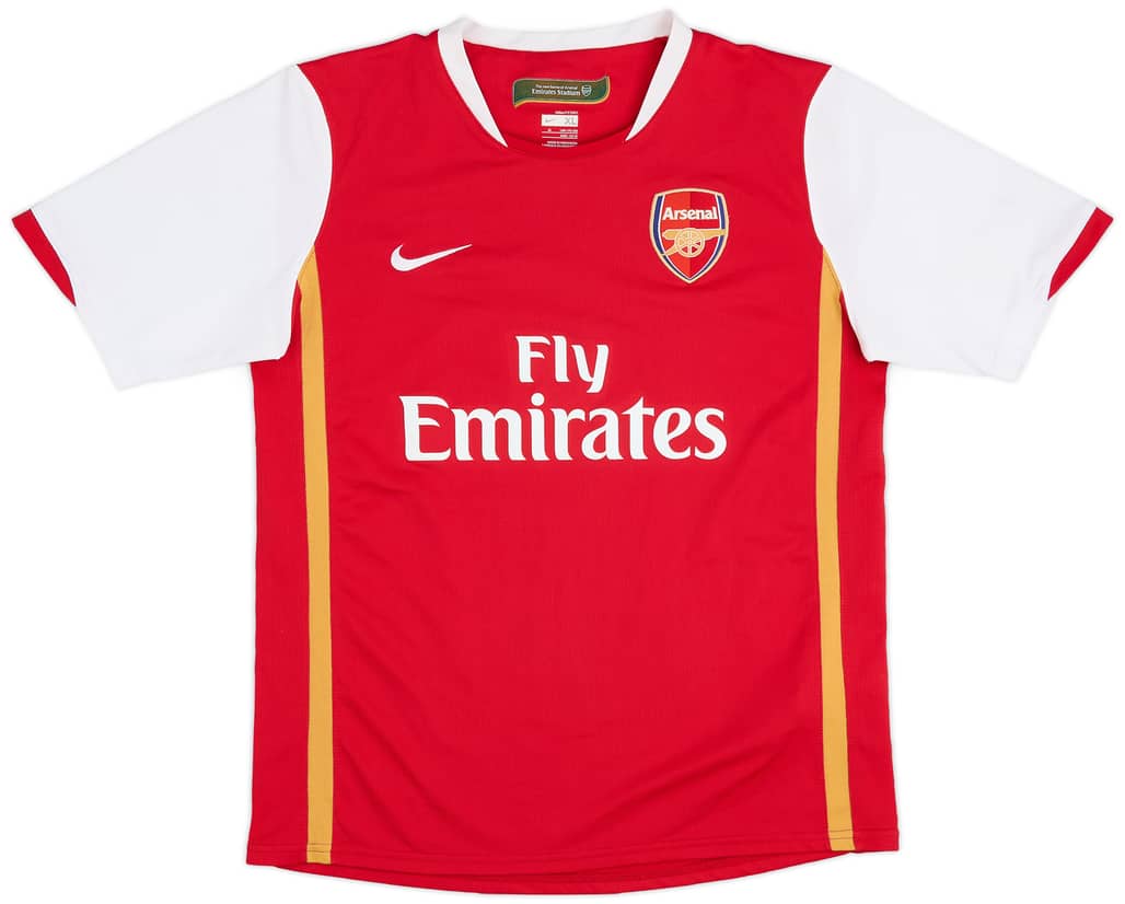 2006-08 Arsenal Home Shirt - 9/10 - (XL.Boys)