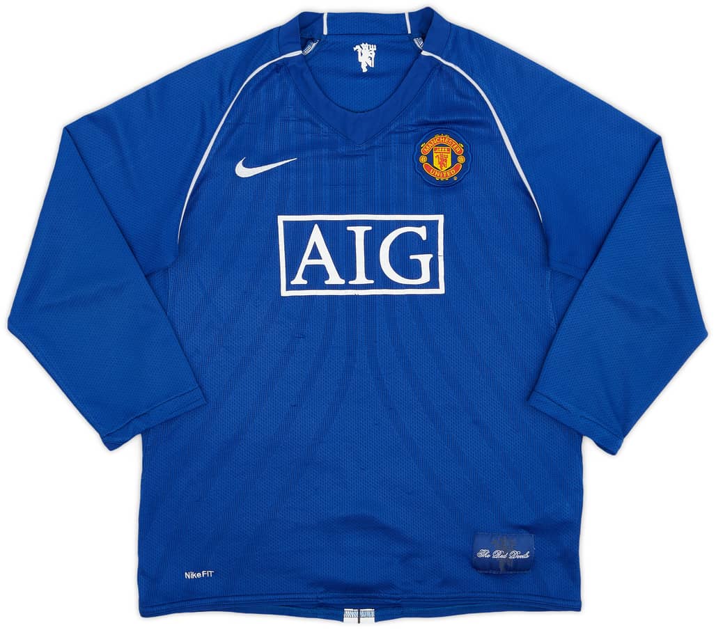 2007-08 Manchester United GK Shirt - 6/10 - (XL.Boys)