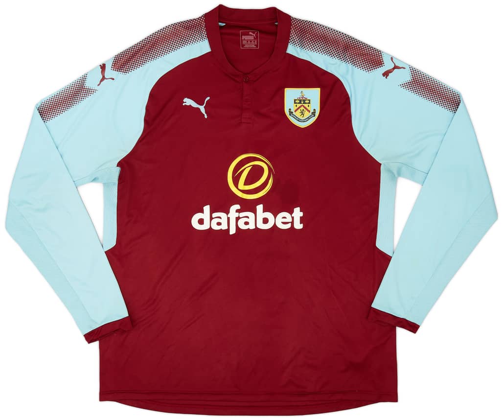2017-18 Burnley Home L/S Shirt - 7/10 - (XXL)