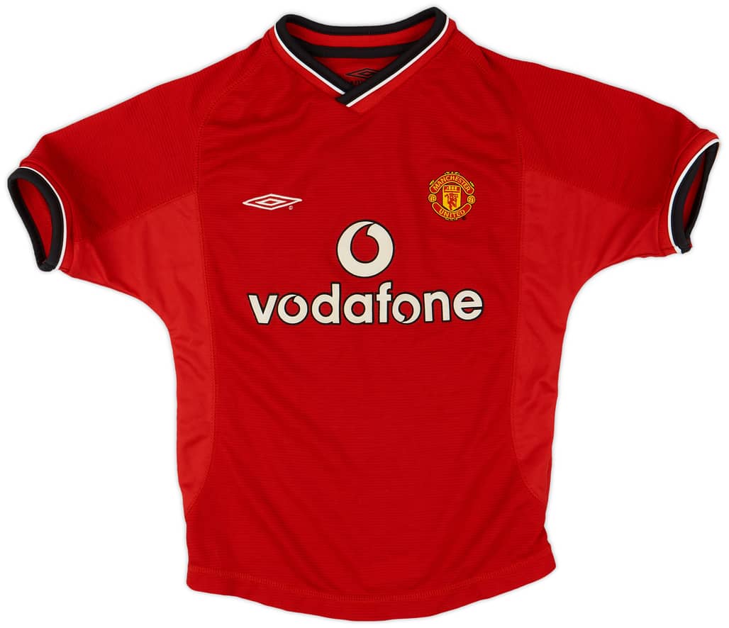 2000-02 Manchester United Home Shirt - 8/10 - (S.Boys)