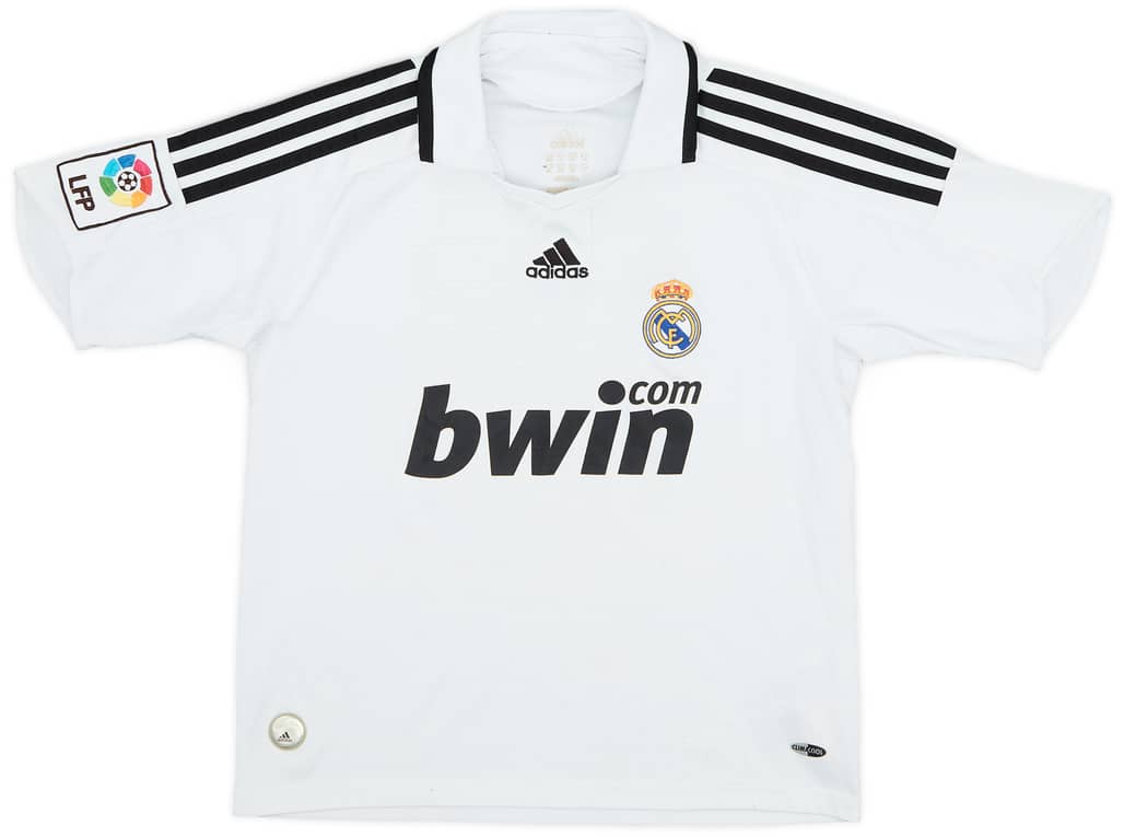 2008-09 Real Madrid Home Shirt - 6/10 - (M.Boys)