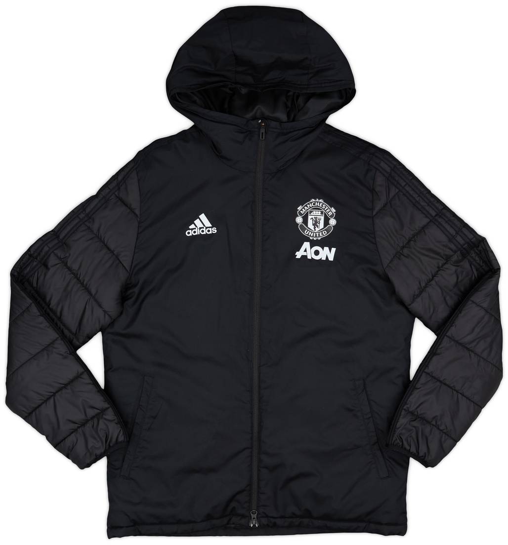 2020-21 Manchester United adidas Padded Bench Coat - 8/10 - (M)