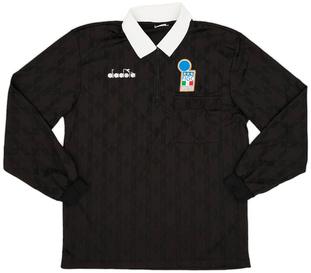1990s Italy FIGC Diadora Referee L/S Shirt - 6/10 - (L)