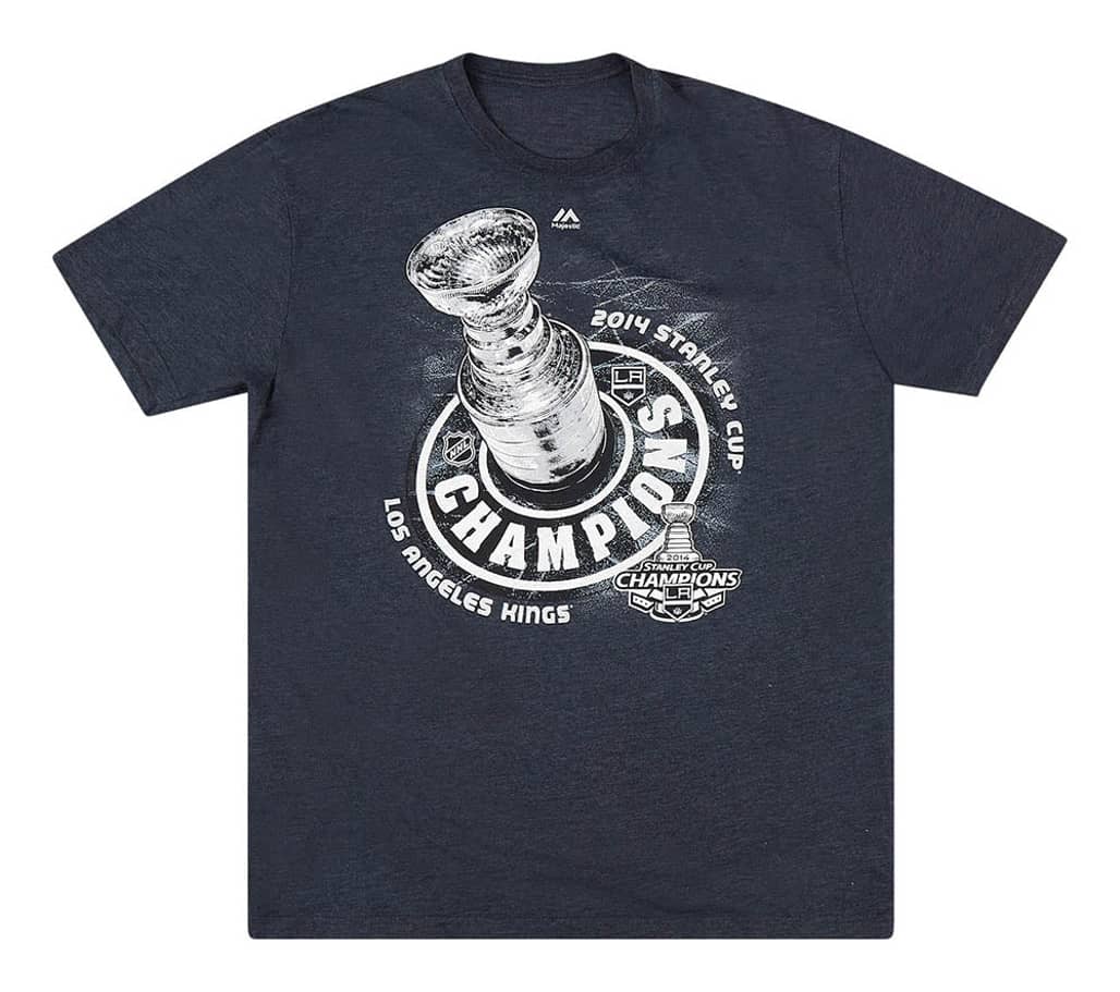 2014 LA Kings Stanley Cup Champions Majestic Tee XL