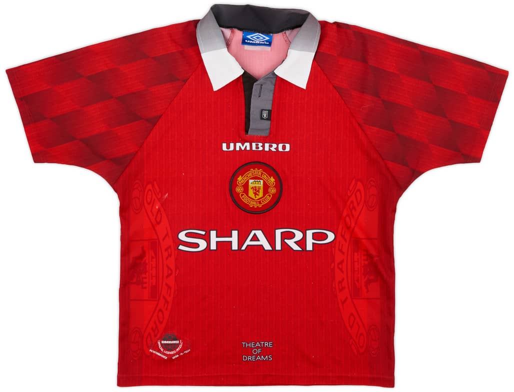ご自宅用限定お買い得品 Manchester 1996-98 United (Y) - 6/10 - Shirt Home ウェア
