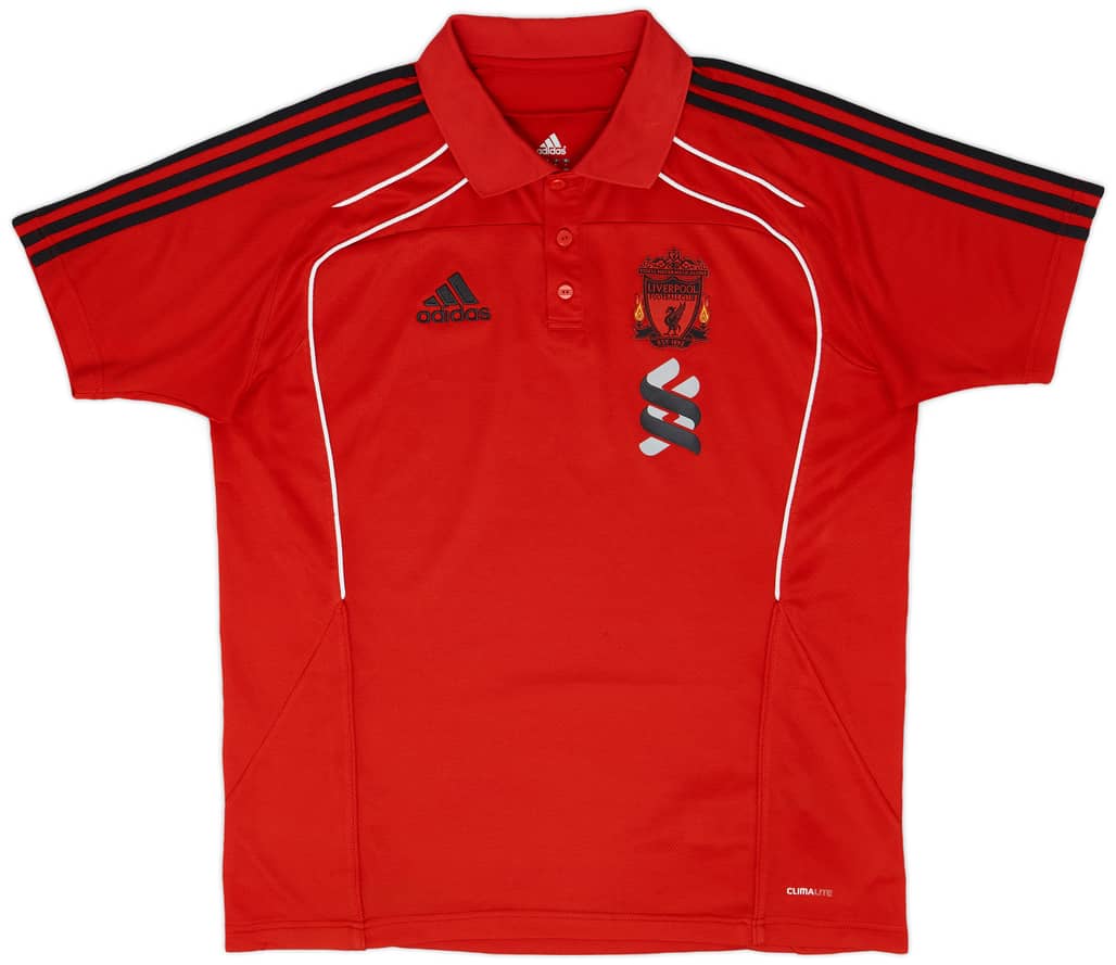 2010-11 Liverpool adidas Polo Shirt - 8/10 - (L)