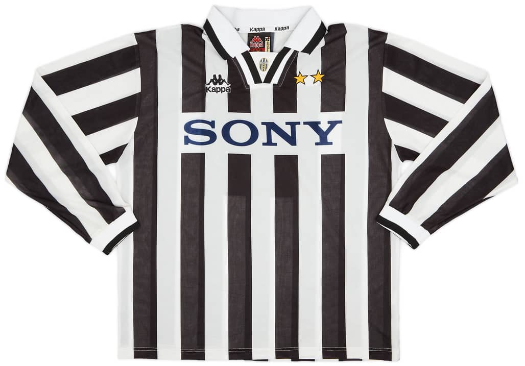 1995-97 Juventus Home L/S Shirt - 8/10 - (XL)