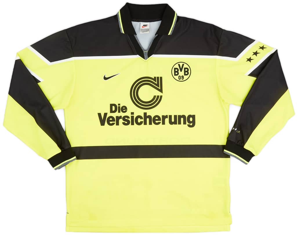 1997-98 Borussia Dortmund Player Issue Home L/S Shirt - 8/10 - (XL)