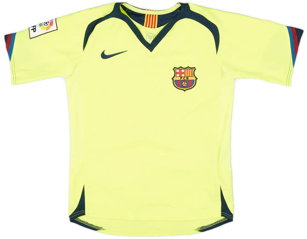 2005-06 Barcelona Away Shirt - 8/10 - (S.Boys)