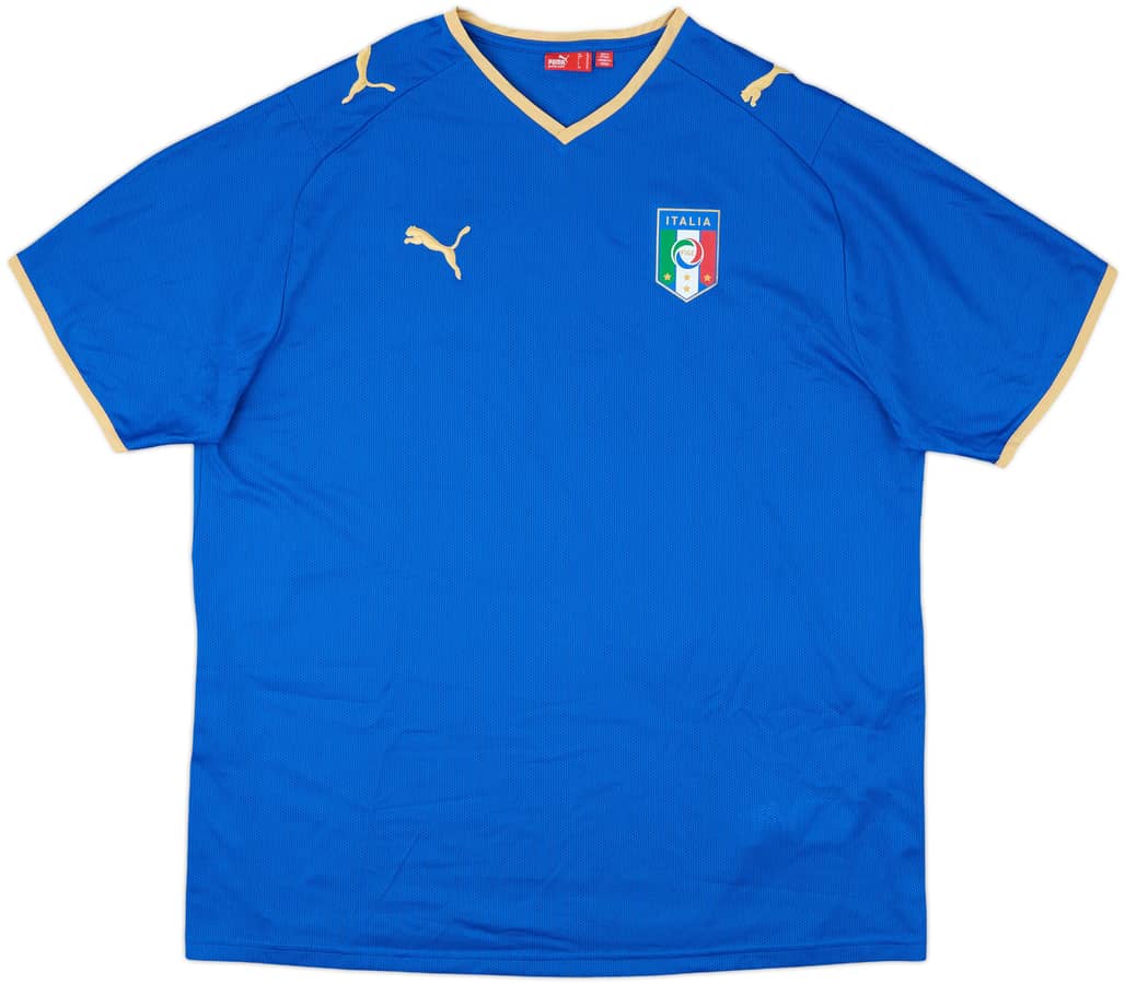 2007-08 Italy Basic Home Shirt - 8/10 - (XL)